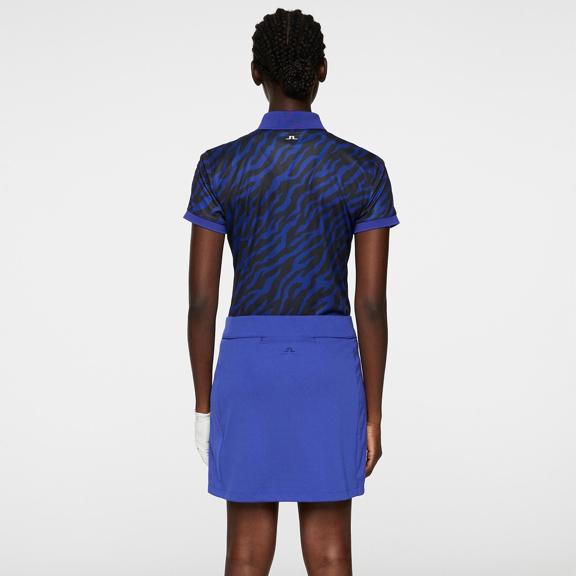 J Lindeberg Amelie Mid Ladies Golf Skirt Clematis Blue
